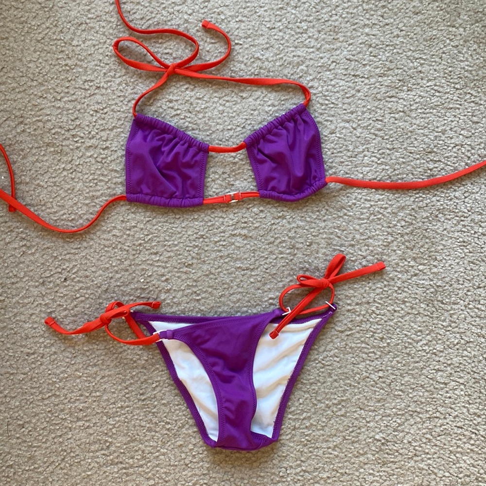 Solid & Striped Two Piece Bikini